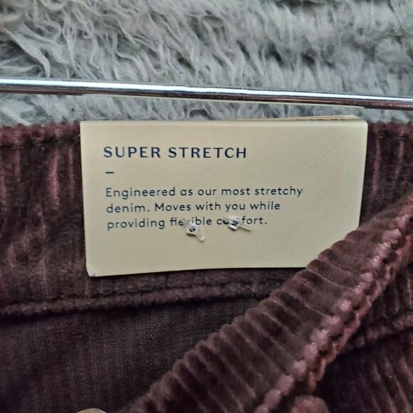 Universal Thread Jeans Womens 16 Brown High Rise Wide Leg Stretch Corduroy *NWT* - Picture 5 of 13